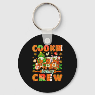 Christmas Cookie Baking Crew Gingerbread Man Xmas  Key Ring