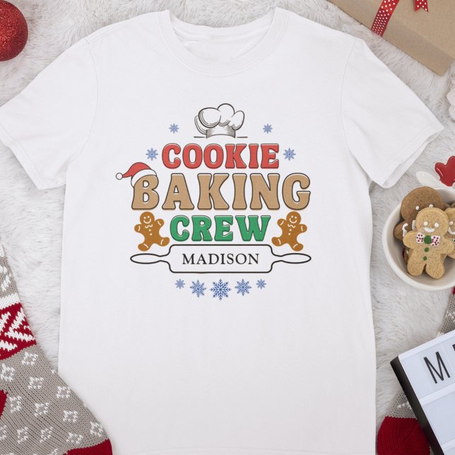 Christmas Cookie Baking Crew Holiday Baking Team T-Shirt (Creator Uploaded)