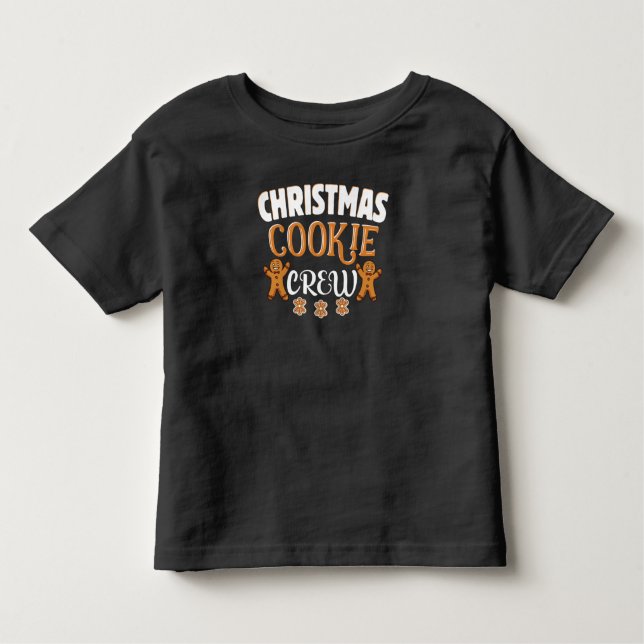 Christmas Cookie Baking Crew Matching Family Toddler T-Shirt (Front)