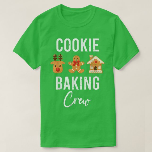 Christmas Cookie Baking Crew Pajama Gingerbread Ch T-Shirt (Design Front)