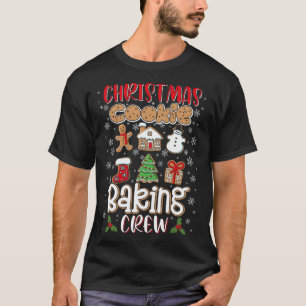 Christmas Cookie Baking Crew Xmas Cookie Cute Sant T-Shirt