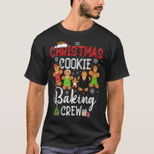 Christmas Cookie Baking Crew Xmas Cookie Santa T-Shirt