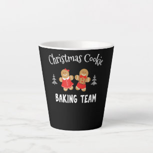 Christmas cookie baking team   gingerbread man latte mug