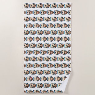 christmas cookie beach towel