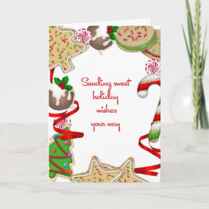 Christmas Cookie Border Holiday Card