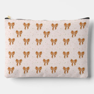Christmas Cookie Bows Accessory Pouch