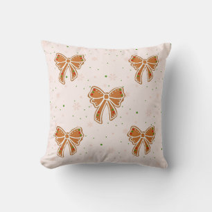 Christmas Cookie Bows Cushion