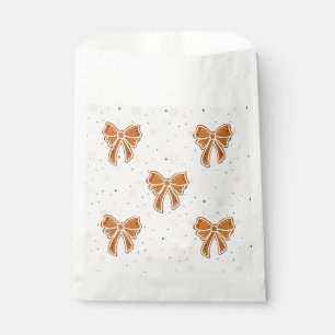 Christmas Cookie Bows Favour Bag