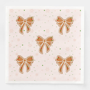 Christmas Cookie Bows Napkin