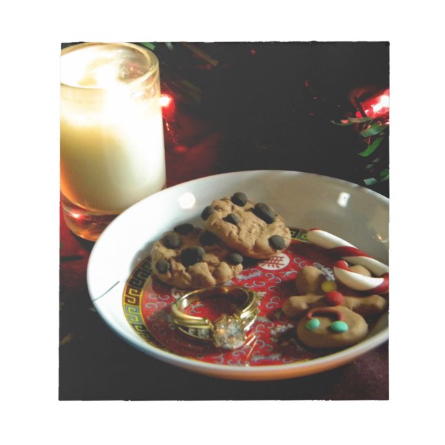 Christmas Cookie Candle Notepad (Front)