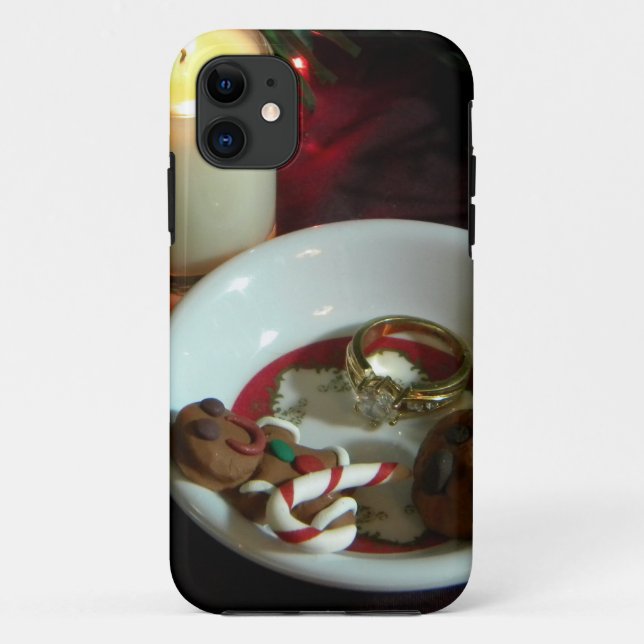 Christmas Cookie Candle V Case-Mate iPhone Case (Back)