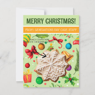 Christmas Cookie Cards, Personalised Gifting Cards
