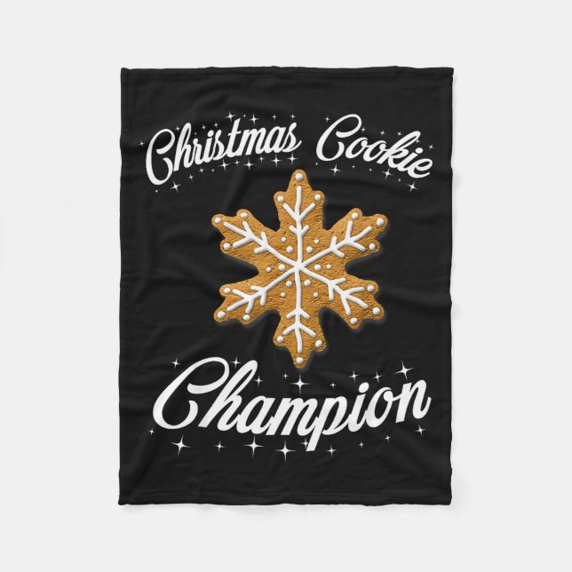 Christmas Cookie Chamon Baker  Fleece Blanket (Front)