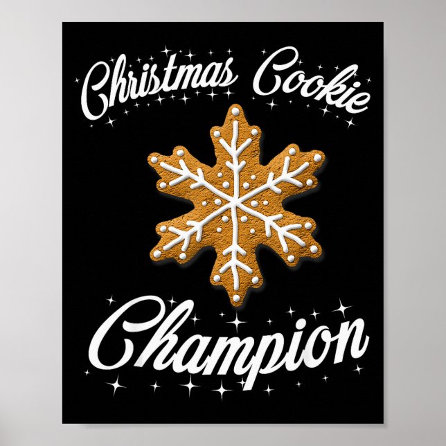 Christmas Cookie Chamon Baker  Poster (Front)