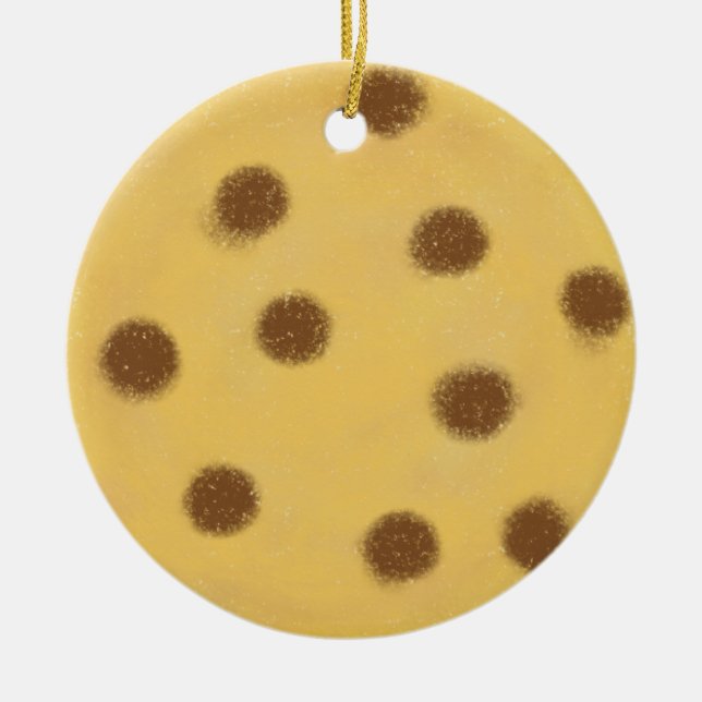christmas cookie choco ceramic ornament (Front)