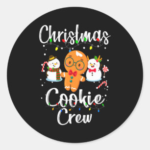 Christmas Cookie Crew Baking Team New Xmas Bakers Classic Round Sticker