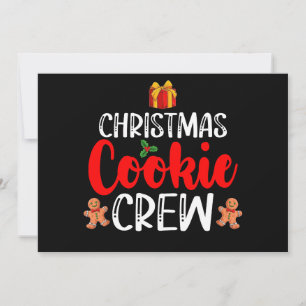 Christmas Cookie Crew Family Pyjamas Xmas Holiday Invitation