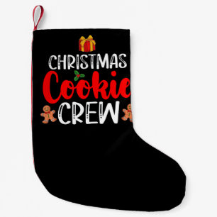 Christmas Cookie Crew Family Pyjamas Xmas Holiday Small Christmas Stocking