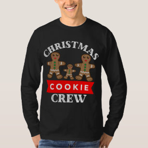 Christmas Cookie Crew Gingerbread Family of 3 Cook T-Shirt
