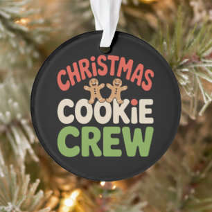 Christmas Cookie Crew Gingerbread Holiday Xmas Ornament