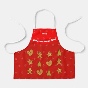 Christmas Cookie Crew-Gingerbread Pals-Red S Apron