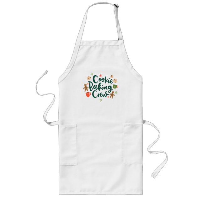 Christmas Cookie Crew Holiday Baker Apron (Front)