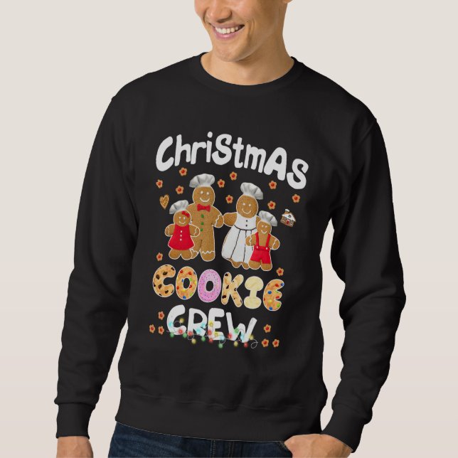 Christmas Cookie Crew Matching family Sweatshirt (Front)