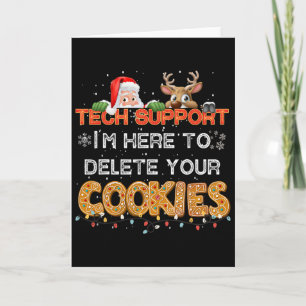 Christmas Cookie Crew Pyjamas Tech King Family Fun Card