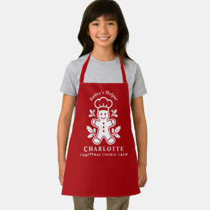 Christmas Cookie Crew Santa's Helper Kids Apron
