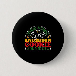 Christmas Cookie Decorating Crew Family 6 Cm Round Badge