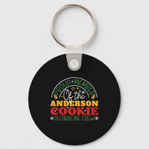 Christmas Cookie Decorating Crew Family Key Ring