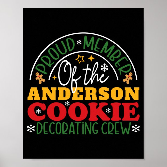 Christmas Cookie Decorating Crew Family  Poster (Front)