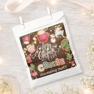 Christmas Cookie Decorating Favour Bag