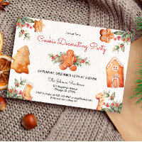 Christmas cookie decorating gingerbread party