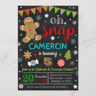 Christmas Cookie Decorating Party Invitation