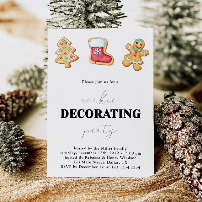 Christmas Cookie Decorating Party Invitation (Creator Uploaded)