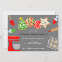 CHRISTMAS COOKIE DECORATING PARTY INVITATION