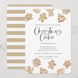 Christmas Cookie Decorating Party Invitation