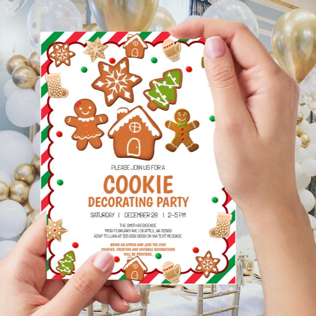Christmas Cookie Decorating Party Invitation flyer (Creator Uploaded)