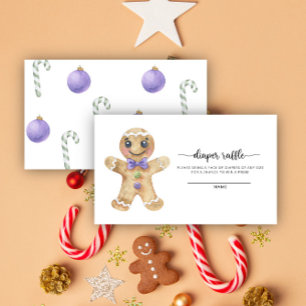 Christmas cookie diaper raffle ticket enclosure card