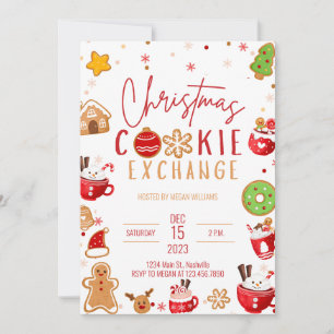 Christmas Cookie Exchange Holiday Party Invitation