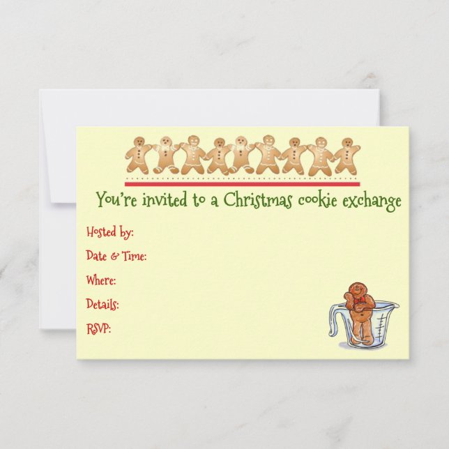 Christmas Cookie Exchange Invitation (Front)