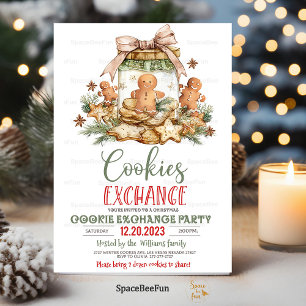 Christmas cookie exchange invitation Holiday cook