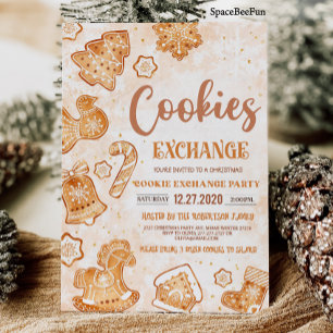 Christmas cookie exchange invitation Holiday cooki