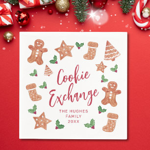 Christmas Cookie Exchange Napkin