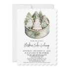 Christmas Cookie Exchange Party Elegant Green Tree