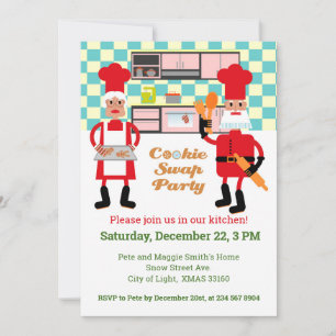 Christmas Cookie Exchange Party  Invitation