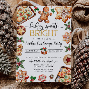 Christmas Cookie Exchange Party Invitation