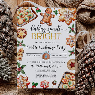 Christmas Cookie Exchange Party Invitation
