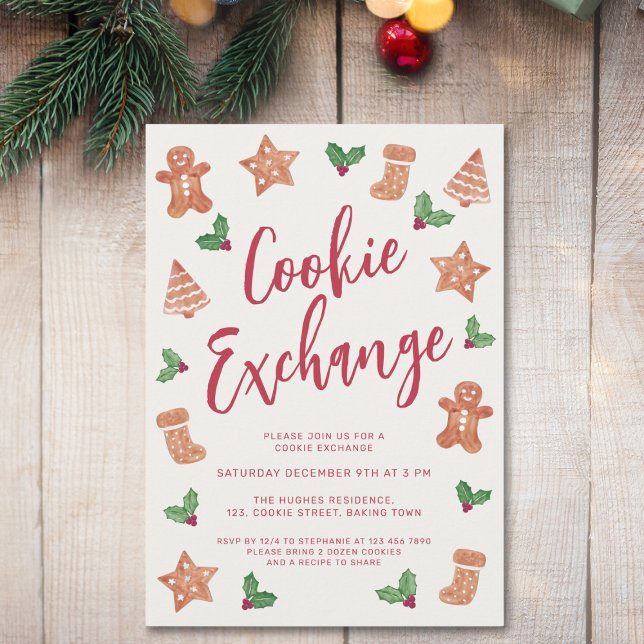 Christmas Cookie Exchange Party Invitation (Creator Uploaded)
